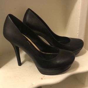 Jessica Simpson Black Platforms